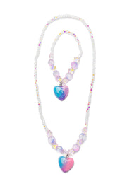 Galaxy Heart Necklace & Bracelet Set | Great Pretenders
