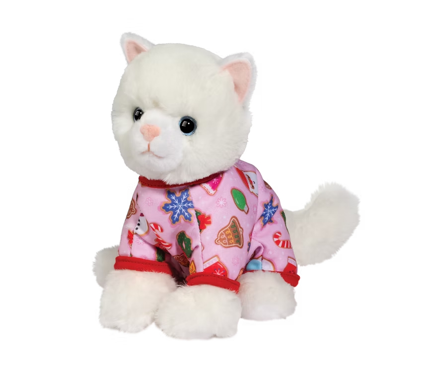 Holiday PJ White Cat | Douglas
