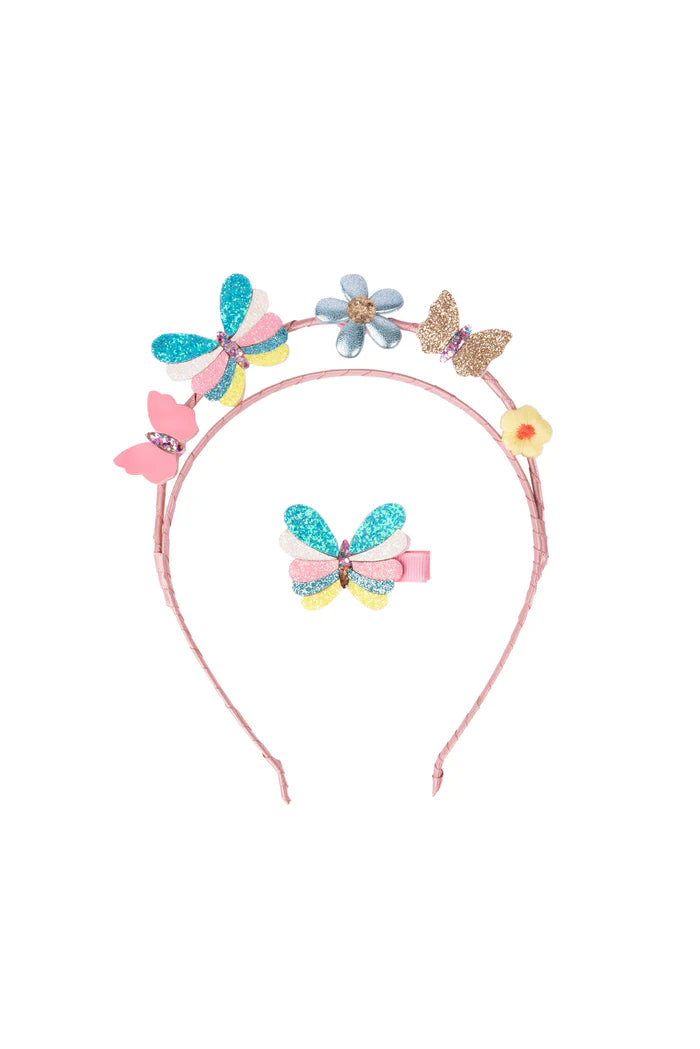 Butterflies for Days Headband & Clip | Great Pretenders