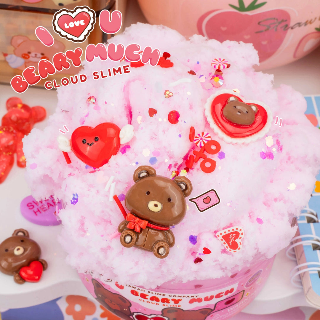 I Love You Beary Much Cloud Signature Dome™ Slime | Kawaii Slime Company