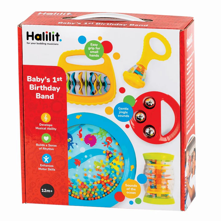 Baby's First Birthday Band Gift Set | Halilit