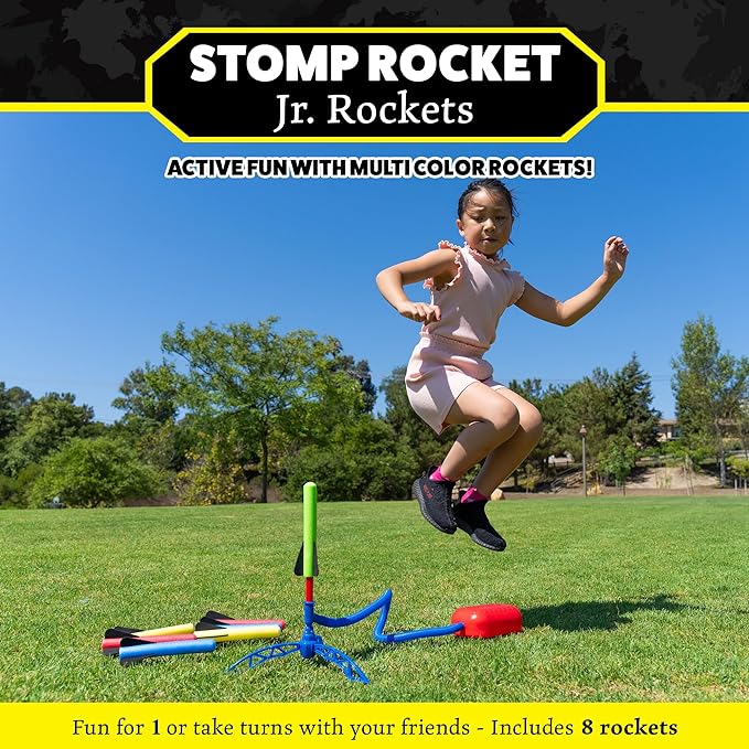 Junior Rainbow Rocket Set with 8 Rockets | Stomp Rocket® - LOCAL PICKUP ONLY