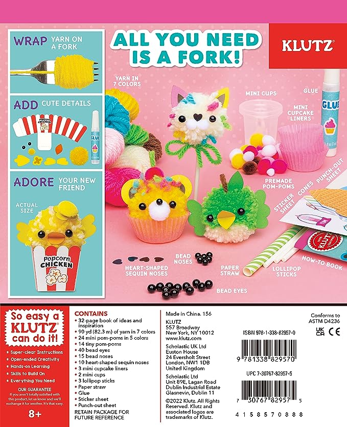 Klutz: Mini Pom-Pom Food Animals