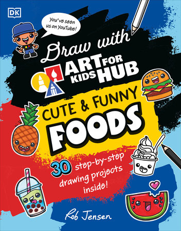 Draw with Art for Kids Hub: Cute and Funny Foods