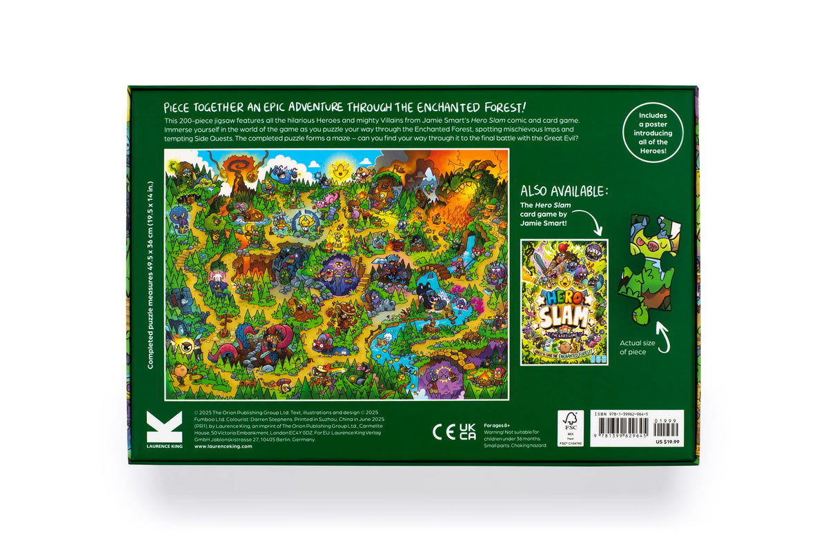 Jamie Smart’s Hero Slam Jigsaw Puzzle: 200 pieces | Laurence King