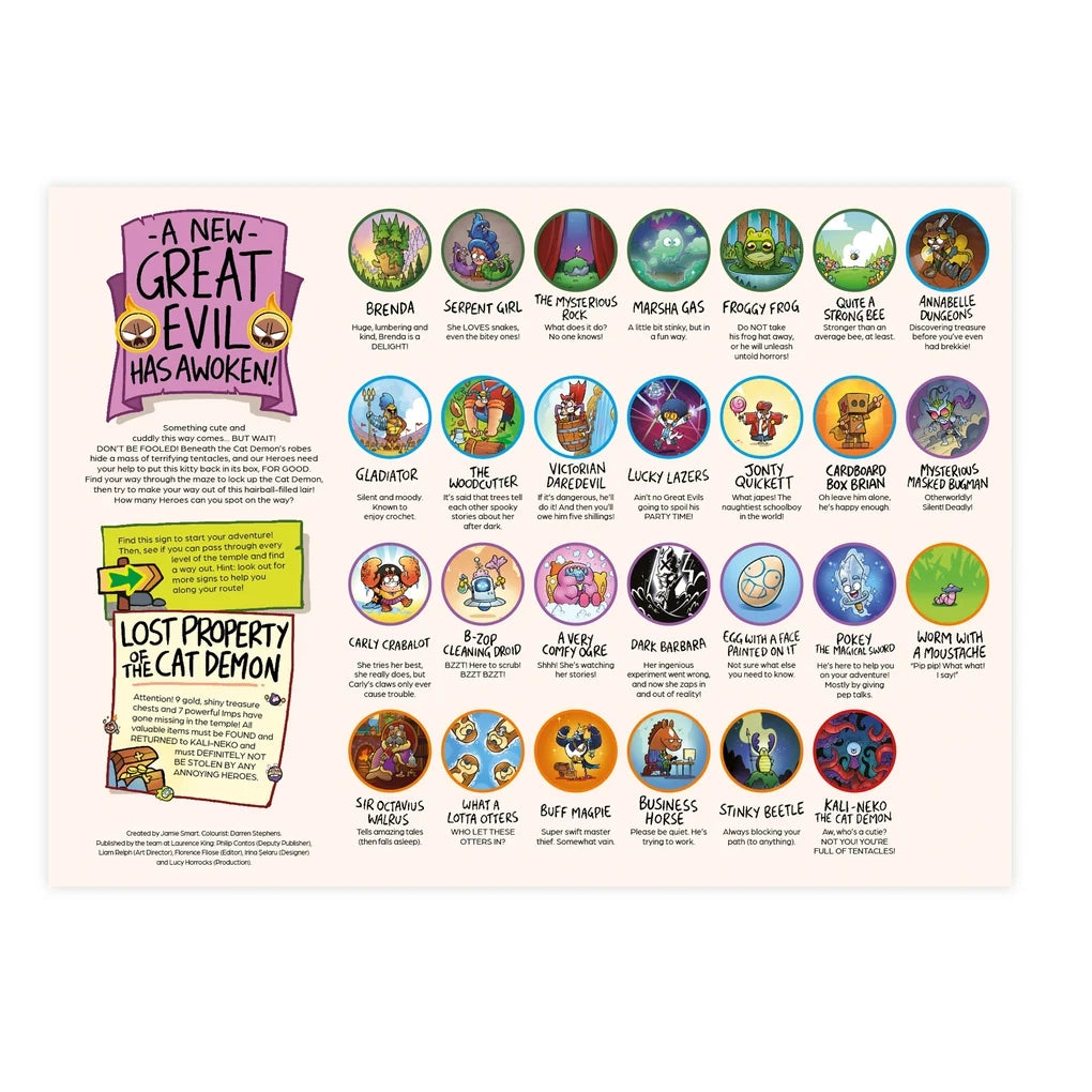 Jamie Smart's Hero Slam Jigsaw Puzzle: Inside the Temple of the Cat Demon | Laurence King