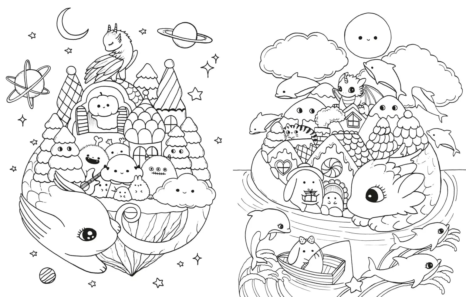 A Million Dragons: Adorable Dragons to Color