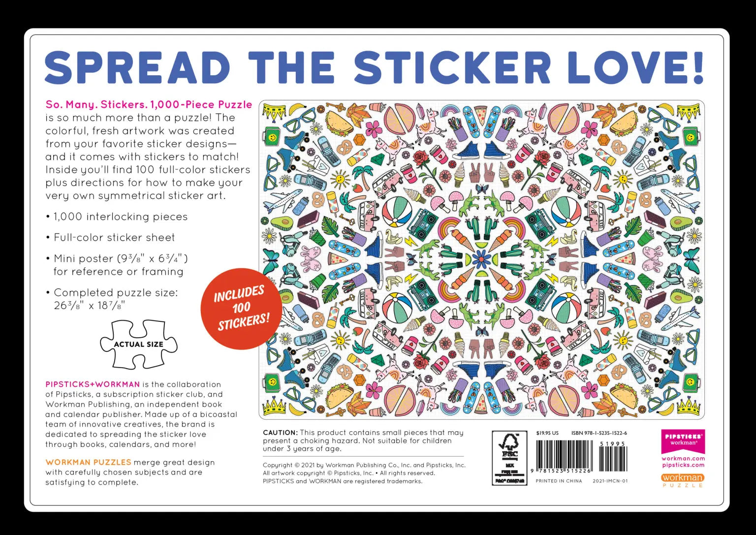 So. Many. Stickers. Puzzle. 1000 Pieces