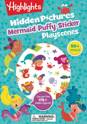 Mermaid Hidden Pictures Puffy Sticker Playscenes | Highlights