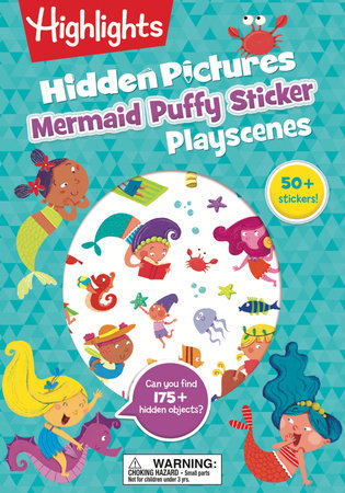 Mermaid Hidden Pictures Puffy Sticker Playscenes | Highlights