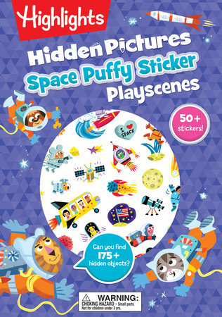 Space Hidden Pictures Puffy Sticker Playscenes | Highlights
