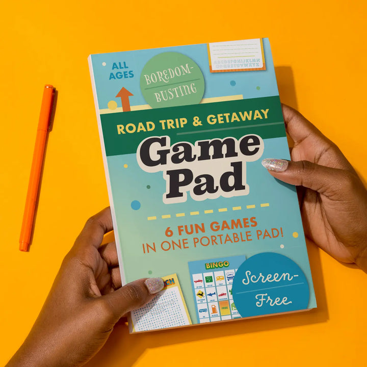Roadtrip & Getaway On-The-Go Game Pad, Travel Car Activities Book for Kids