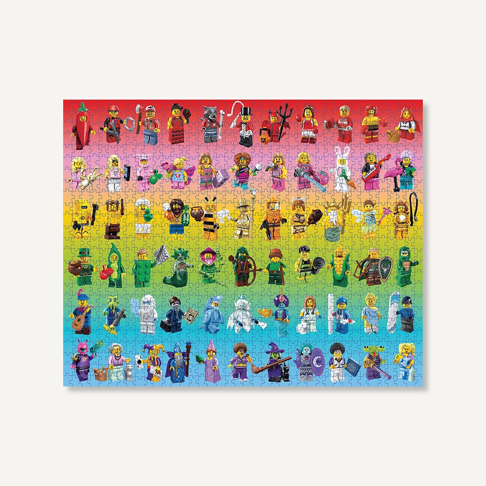 LEGO Puzzle 1000 Minifigure Rainbow