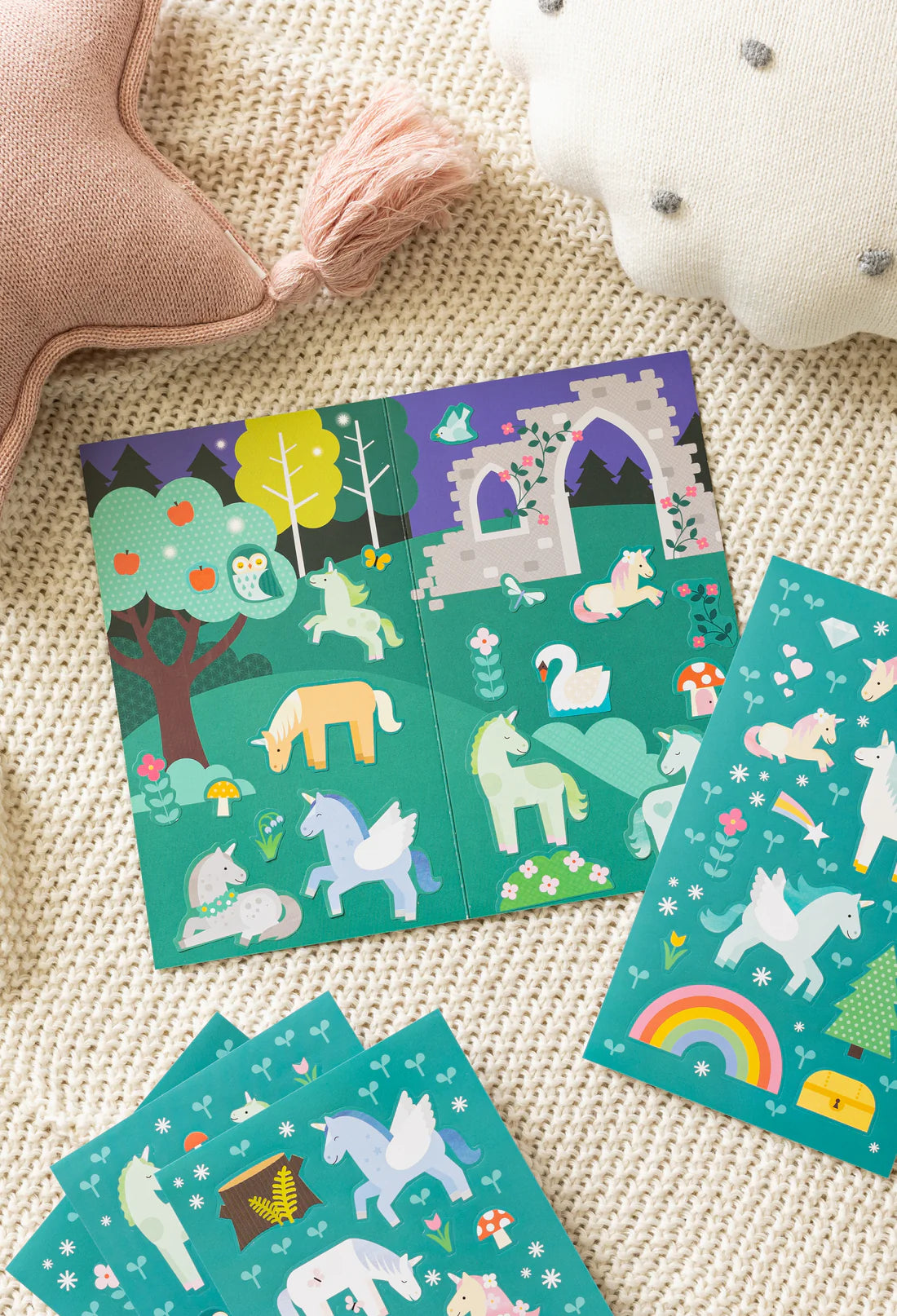 Mini Sticker Set: Unicorn Forest | Petit Collage