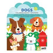 Dogs Coloring Book + Stickers | petit collage