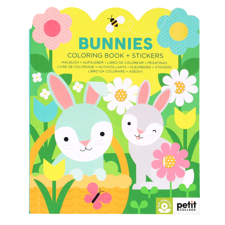Bunnies Coloring Book + Stickers | petit collage