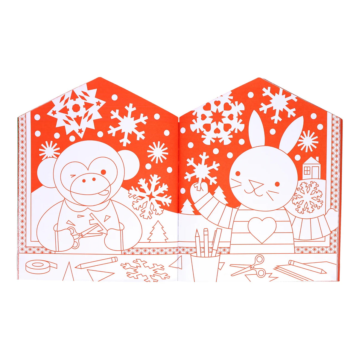 Christmas Coloring Book + Stickers | petit collage