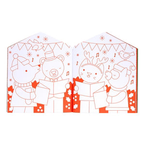 Christmas Coloring Book + Stickers | petit collage