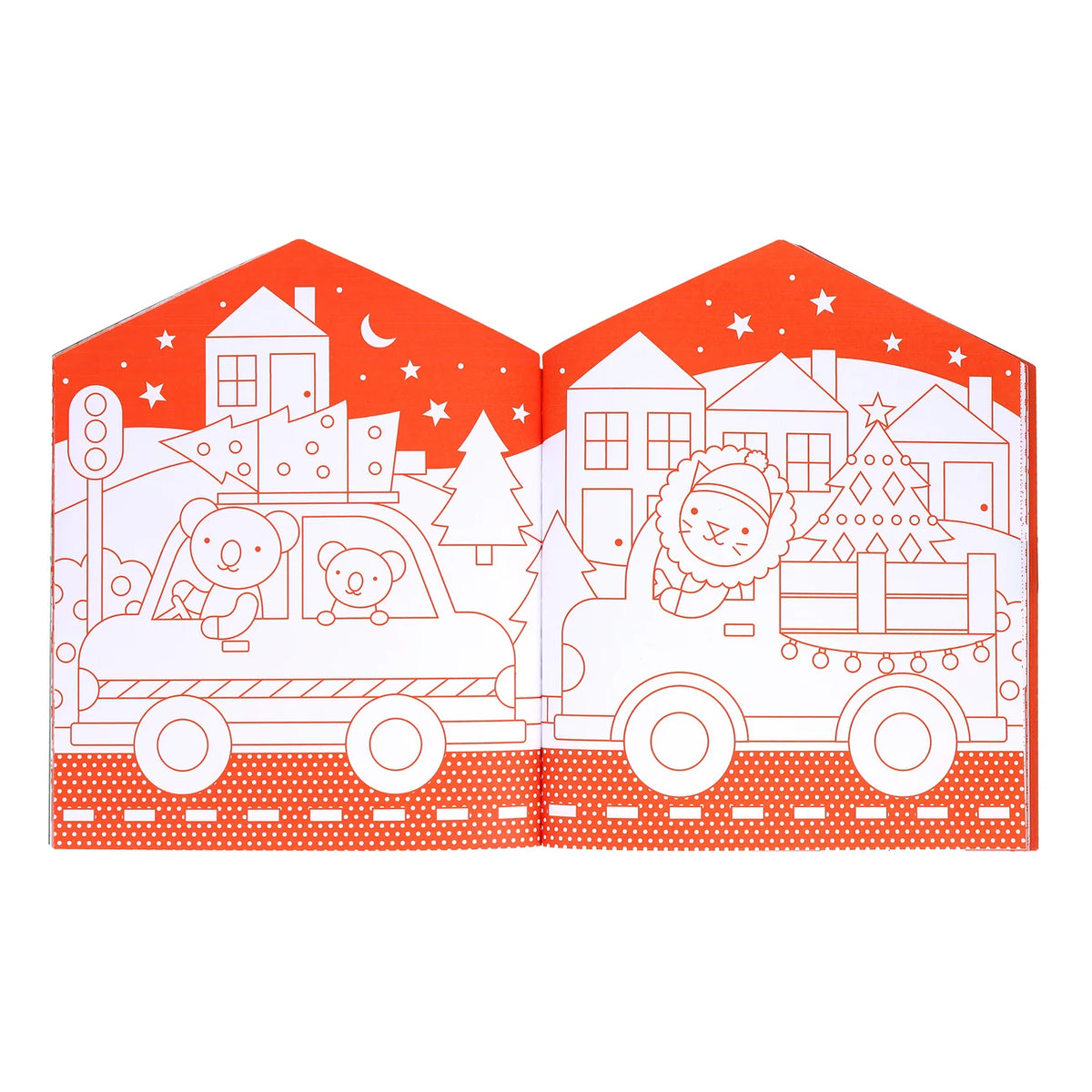 Christmas Coloring Book + Stickers | petit collage