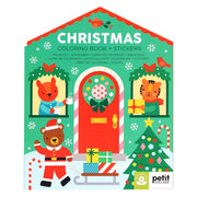 Christmas Coloring Book + Stickers | petit collage