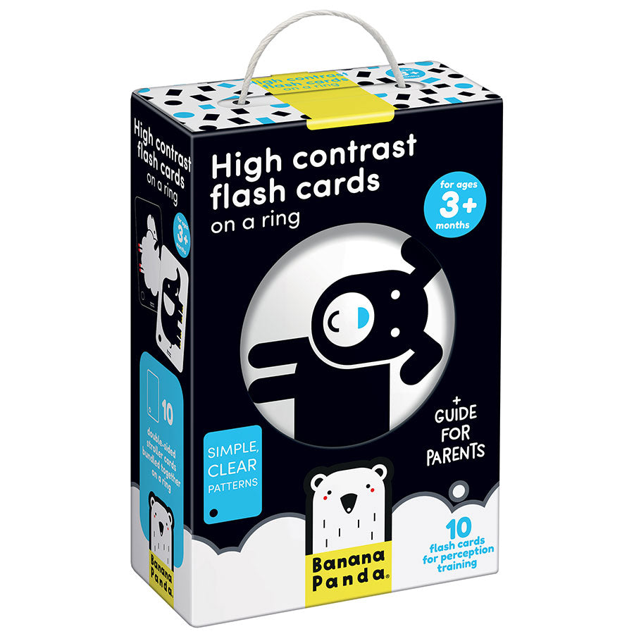 High Contrast Flash Cards on a Ring | Banana Panda