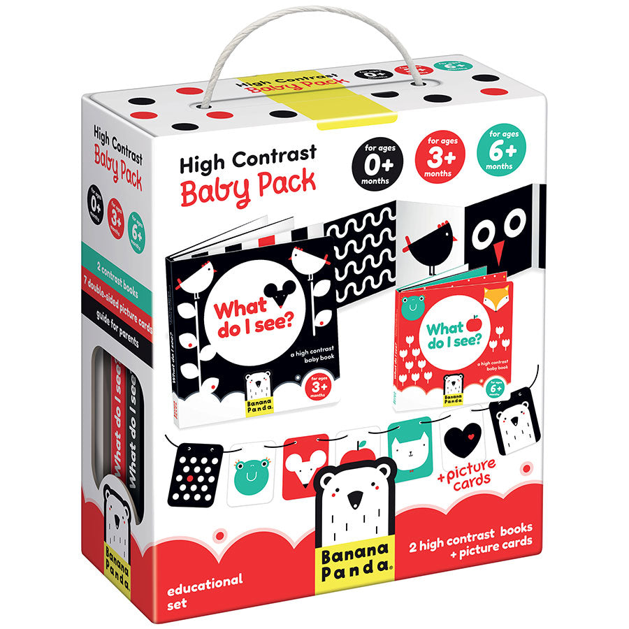 High Contrast Baby Pack - 0m-3m-6m+ | Banana Panda