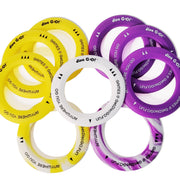 Mini Travel Disc Game - Yellow, White & Purple | Disc GO!