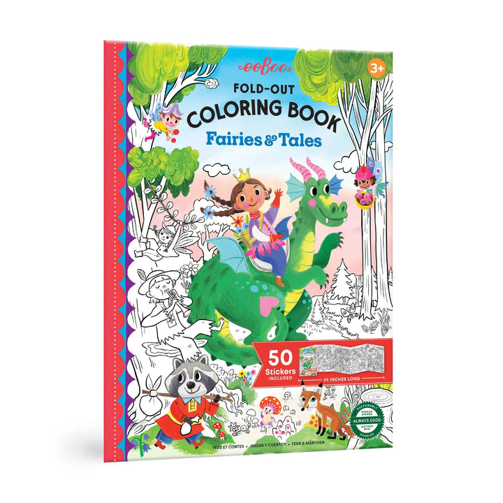 Fold-Out Coloring Book - Fairies and Tales | eeBoo