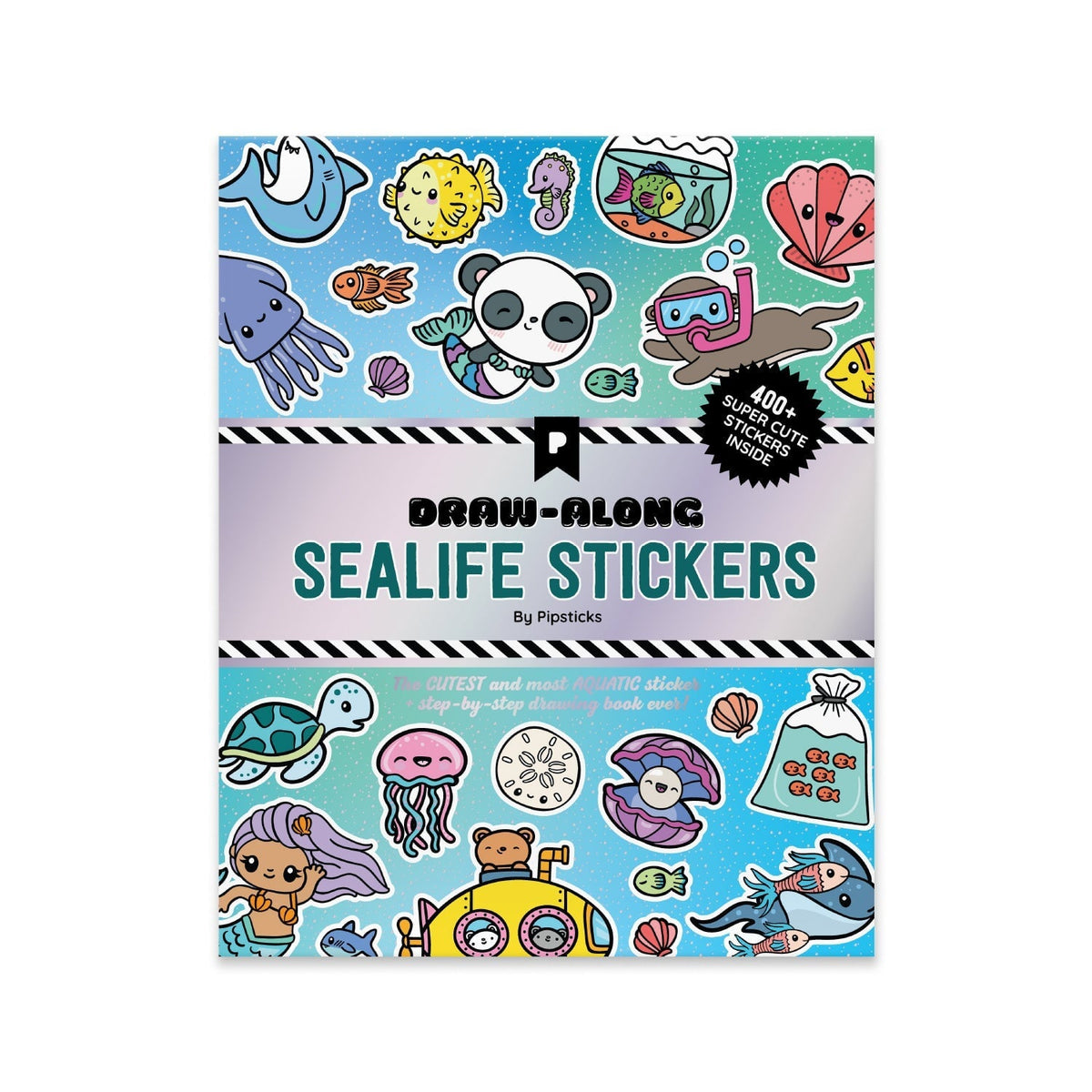 Draw-Along Sealife Sticker Book | Pipsticks