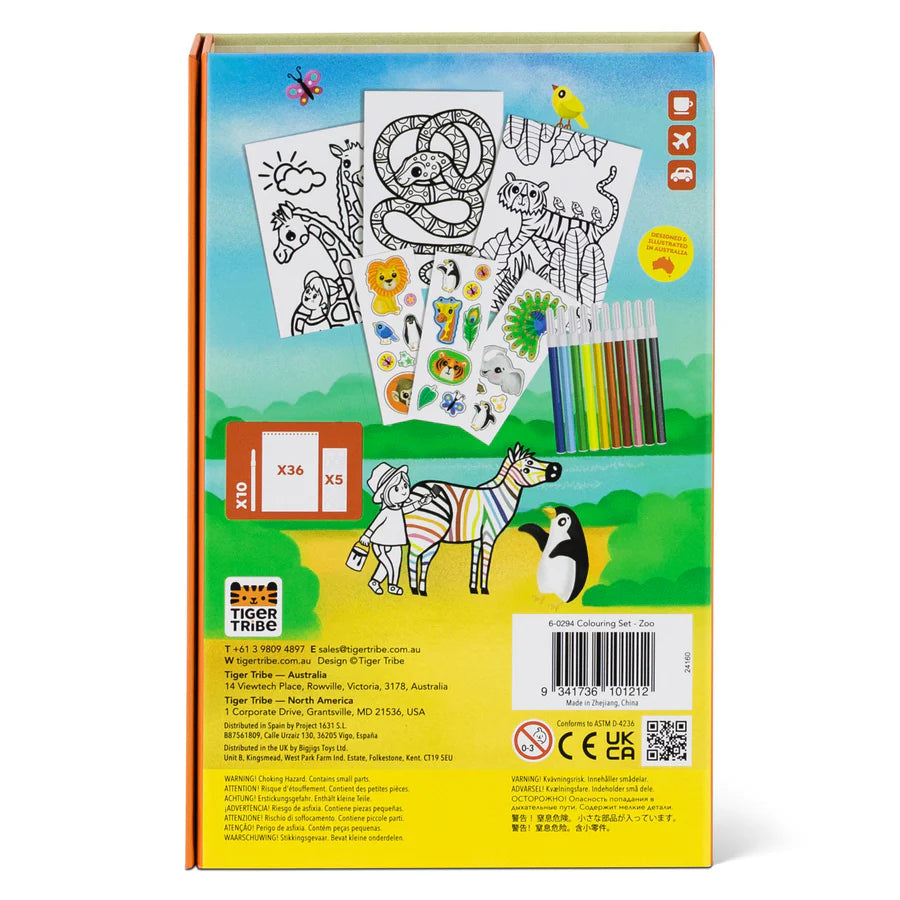 Coloring Set - Zoo | Tiger Tribe