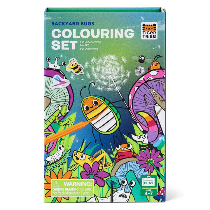 Colouring Set - Backyard Bugs | Tiger Tribe