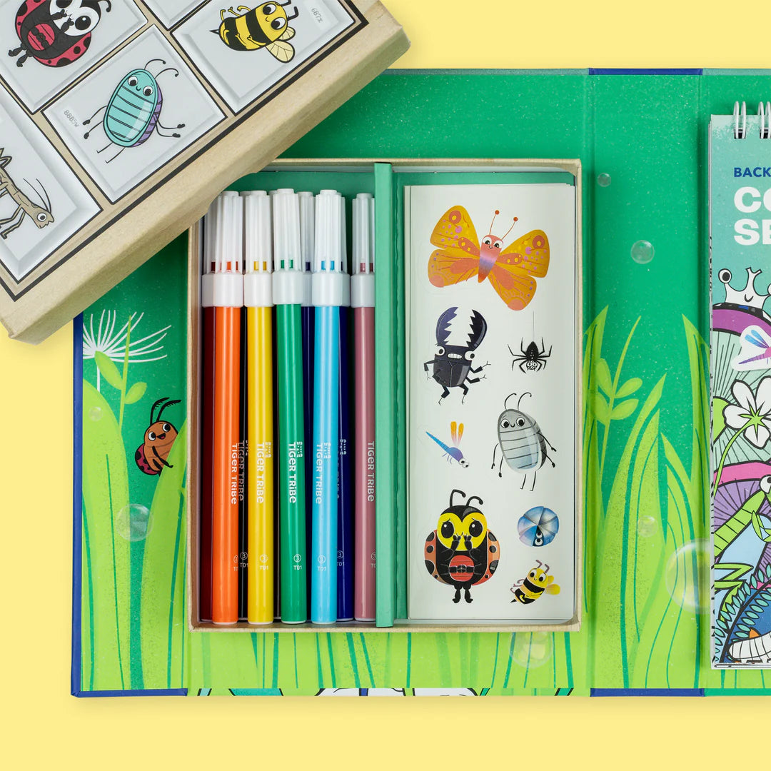 Colouring Set - Backyard Bugs | Tiger Tribe