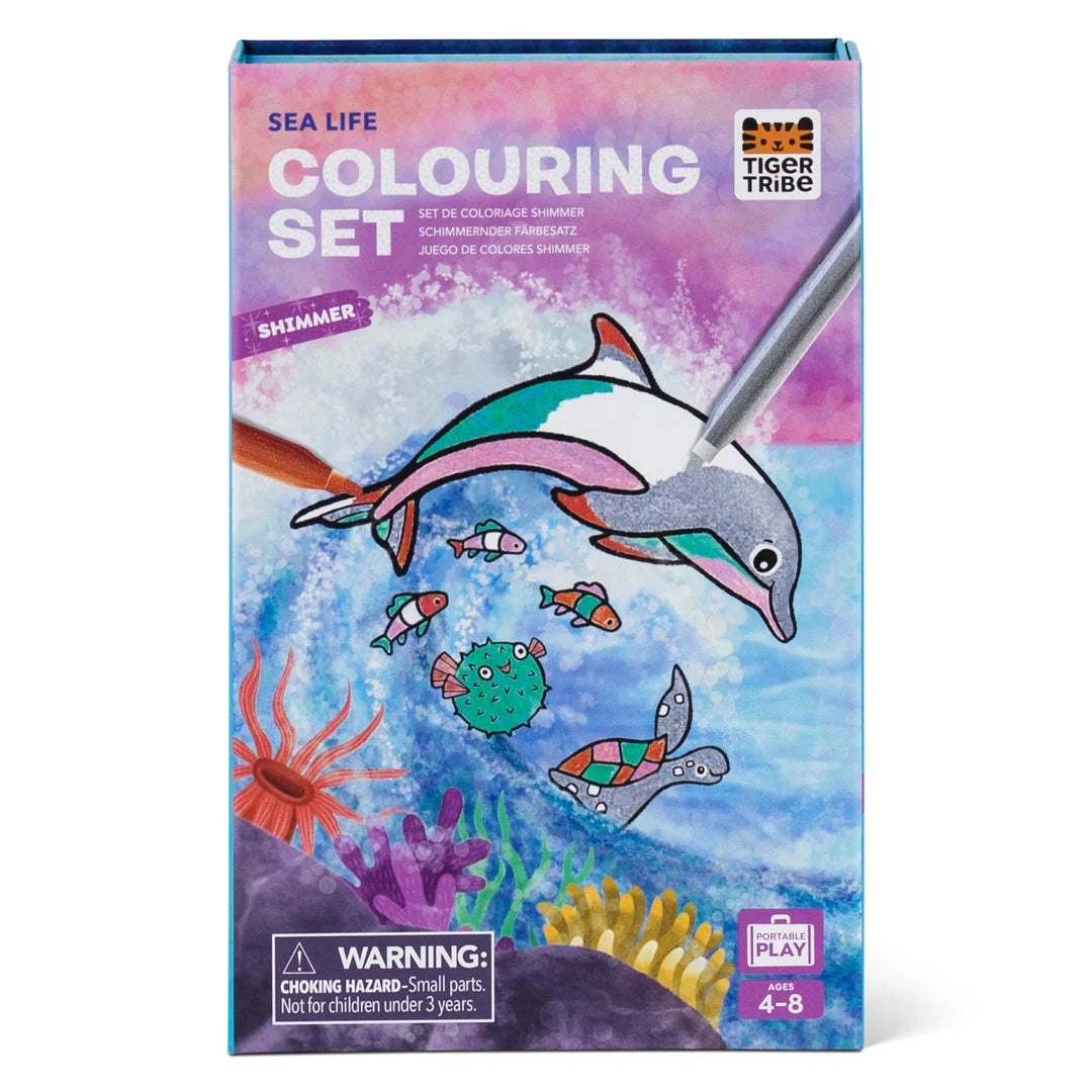 Shimmer Coloring Set - Sea Life | Tiger Tribe