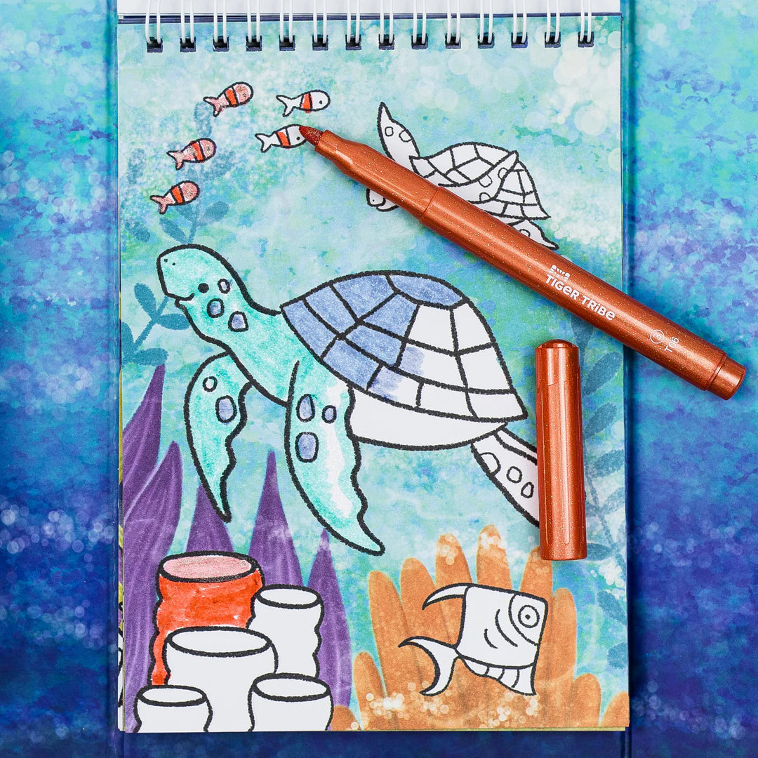 Shimmer Coloring Set - Sea Life | Tiger Tribe