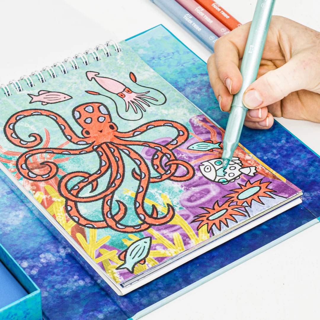 Shimmer Coloring Set - Sea Life | Tiger Tribe