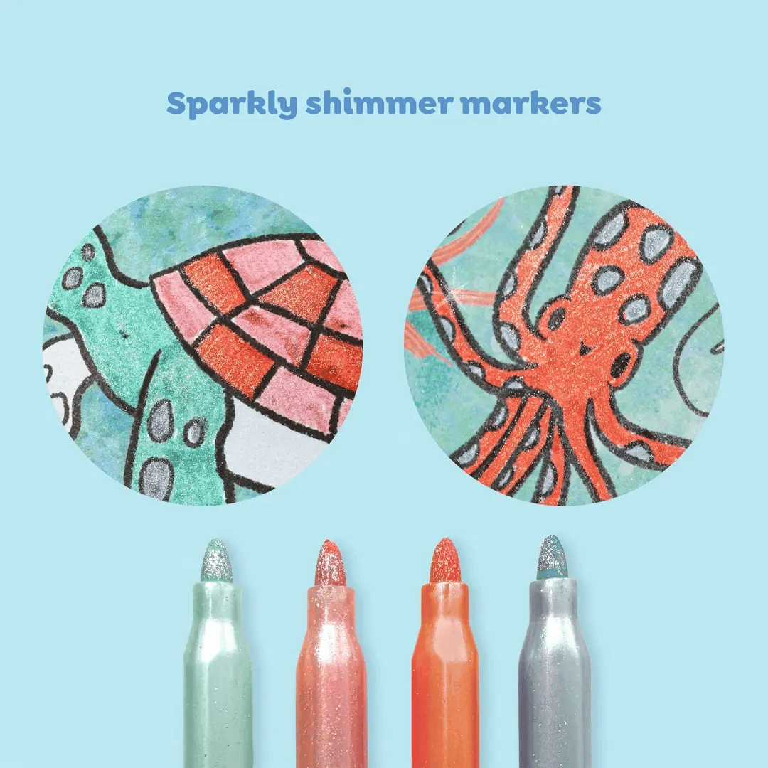 Shimmer Coloring Set - Sea Life | Tiger Tribe