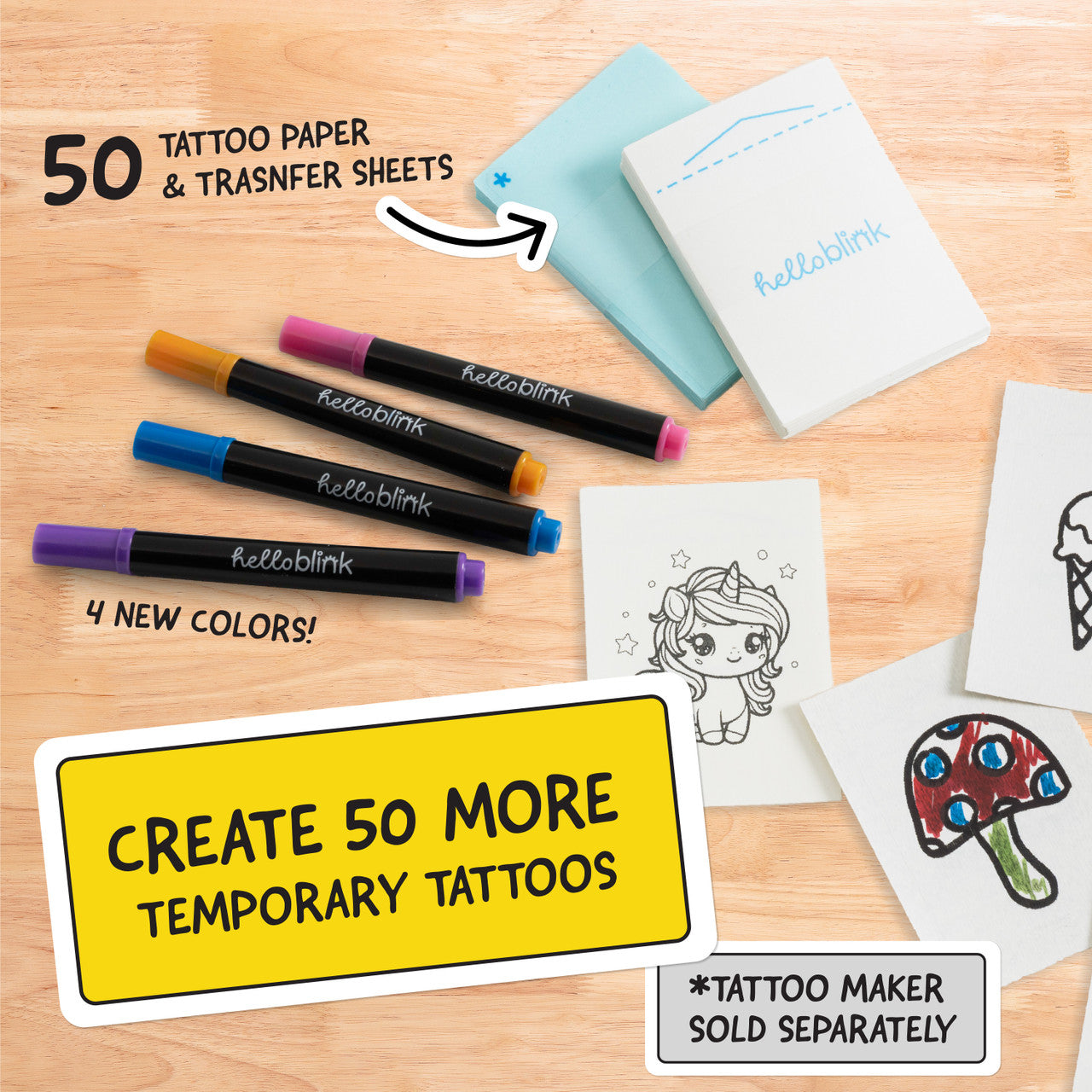 Hello Blink - Tattoo Maker Refill | Gamewright