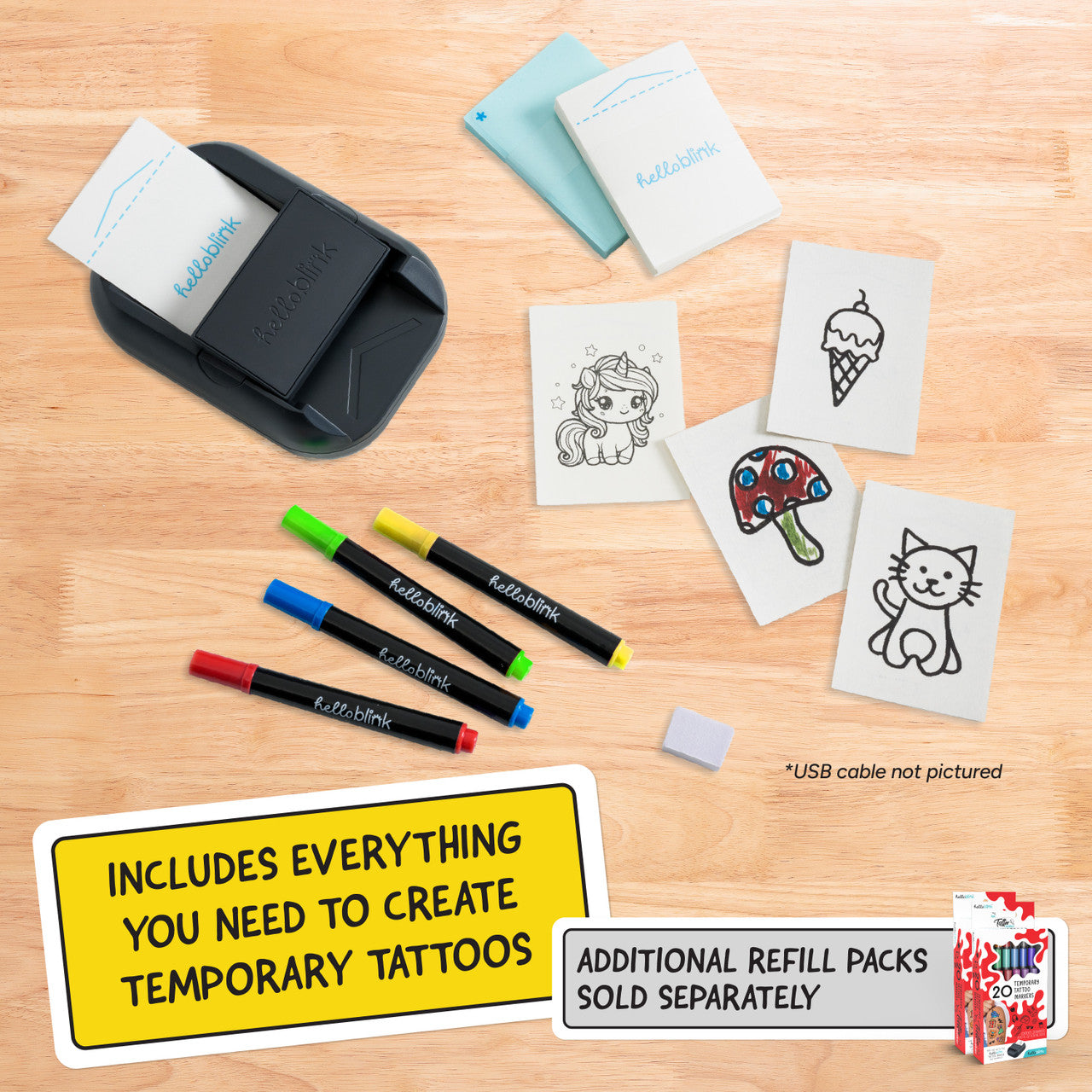 Hello Blink - Tattoo Maker & Printer | Gamewright