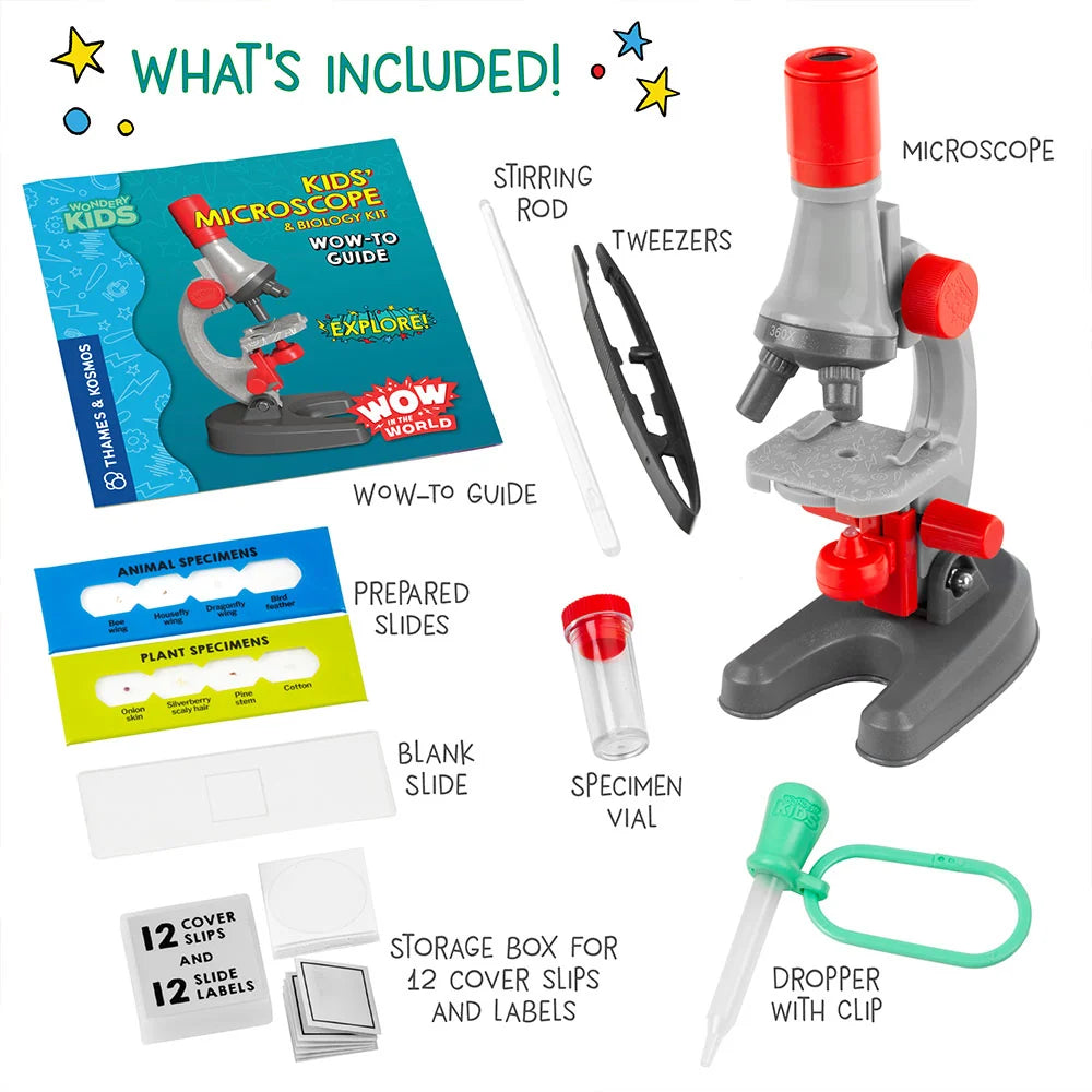 Wow in the Word: Kids' Microscope & Biology Kit | Thames & Kosmos