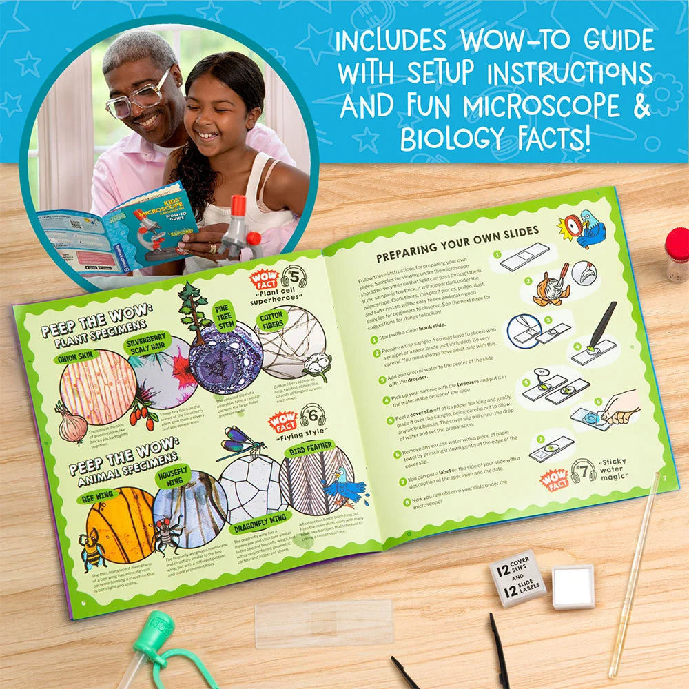 Wow in the Word: Kids' Microscope & Biology Kit | Thames & Kosmos