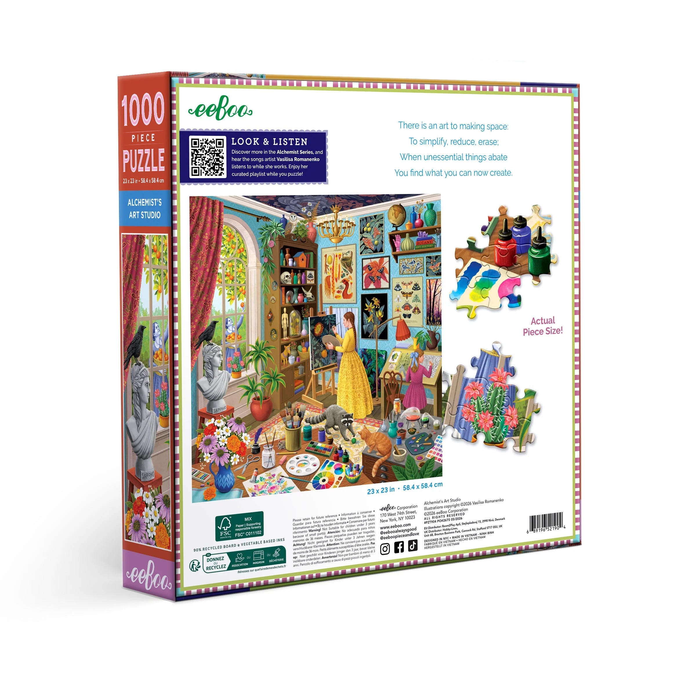 Alchemist's Art Studio 1000 Pc Puzzle | eeBoo