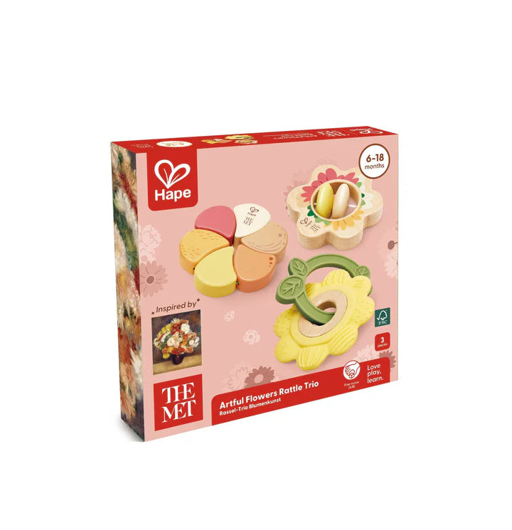 Artful Flowers Rattle Trio | Hape