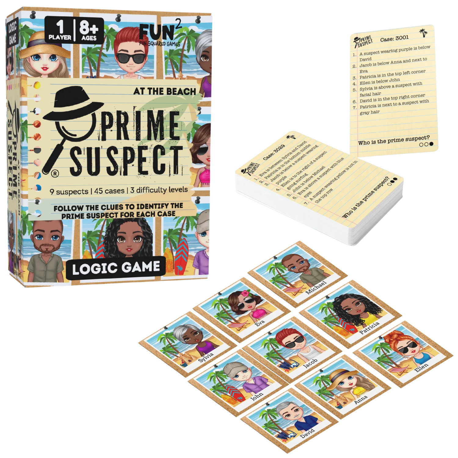 Prime Suspect: At the Beach | Fun Squared Games