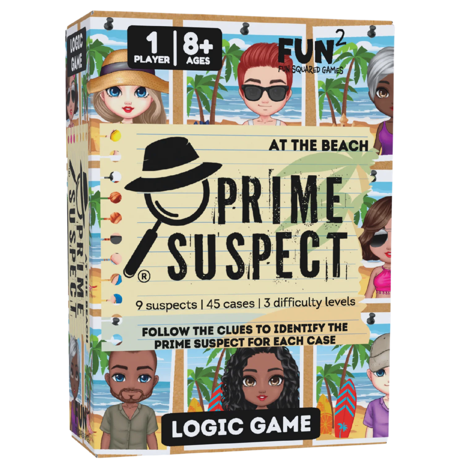 Prime Suspect: At the Beach | Fun Squared Games