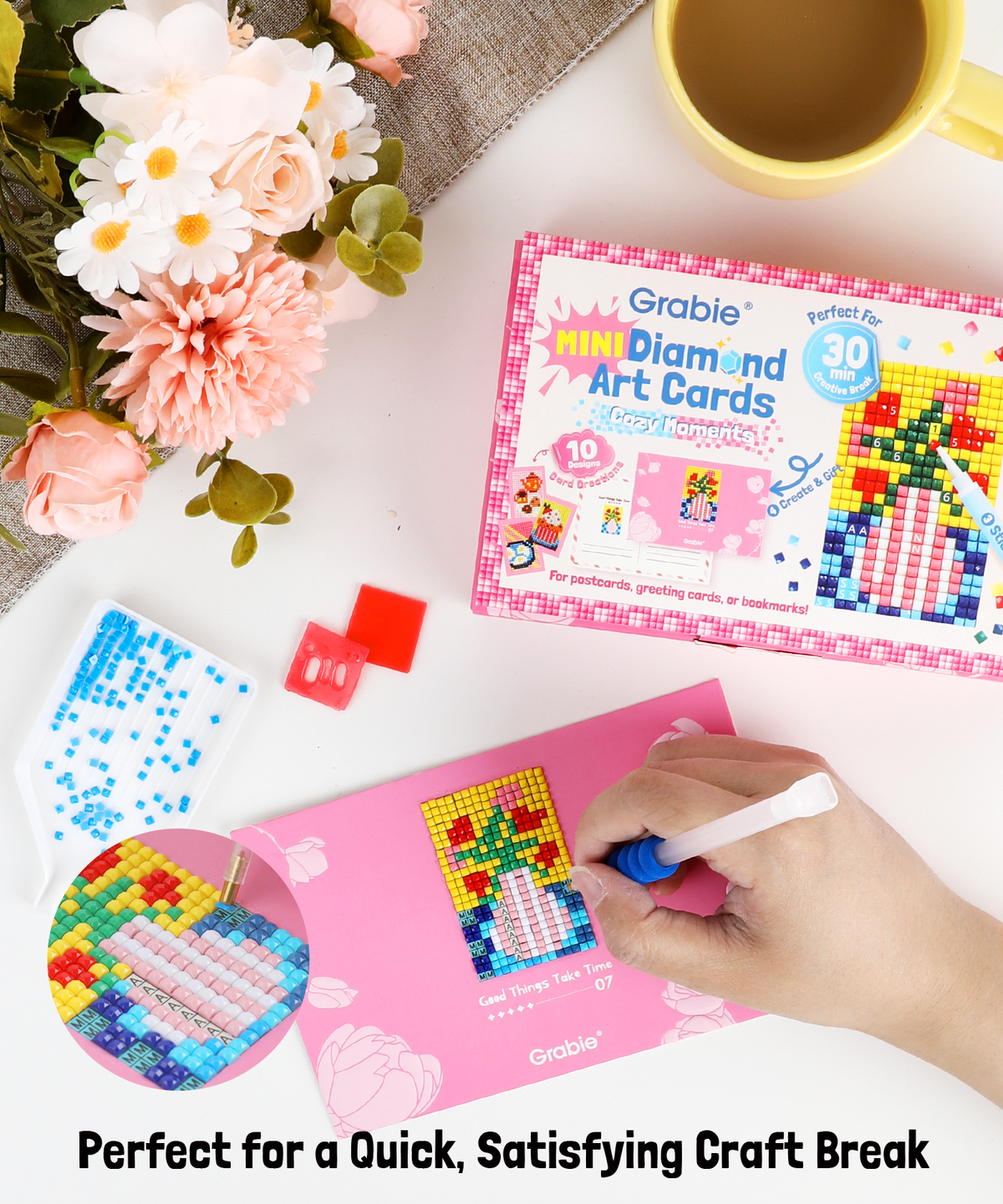 Mini Diamond Art Cards - Cozy Moments