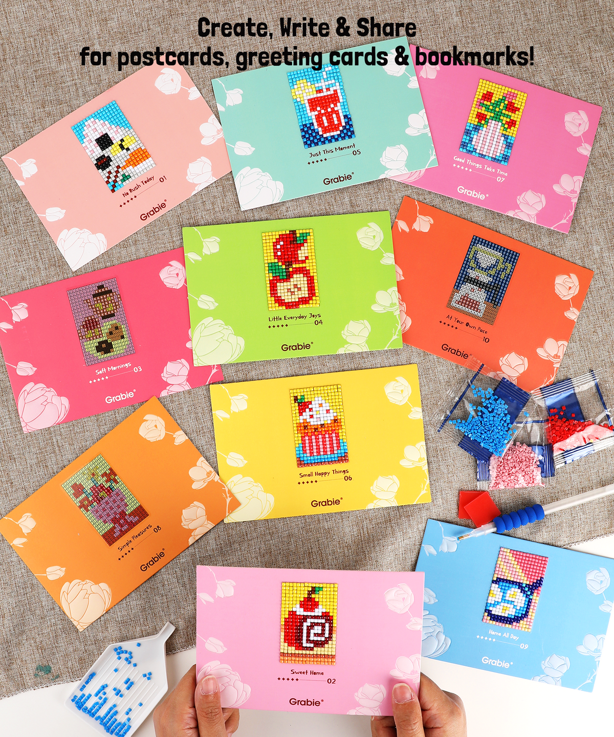 Mini Diamond Art Cards - Cozy Moments
