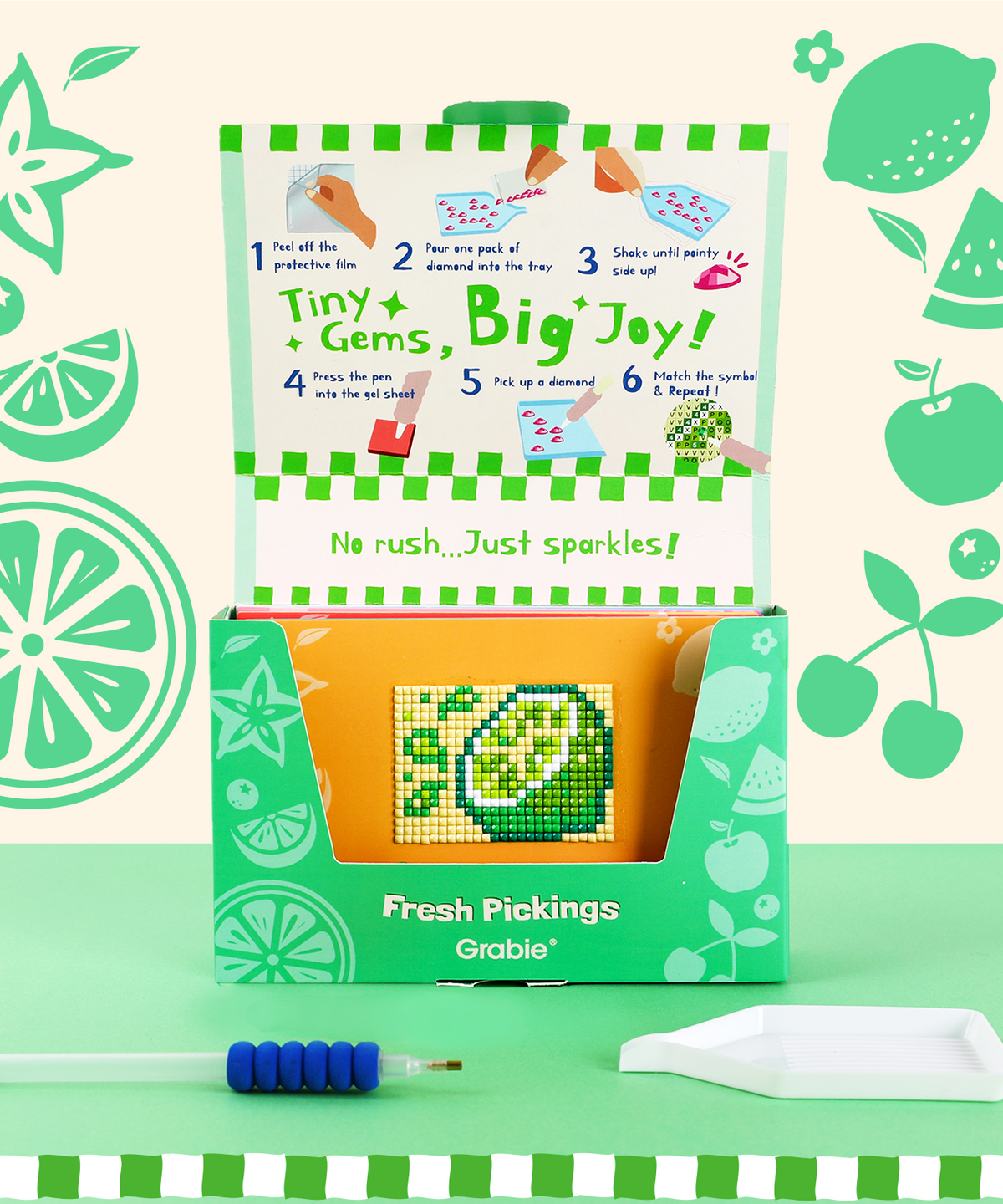 Mini Diamond Art Cards - Fresh Pickings
