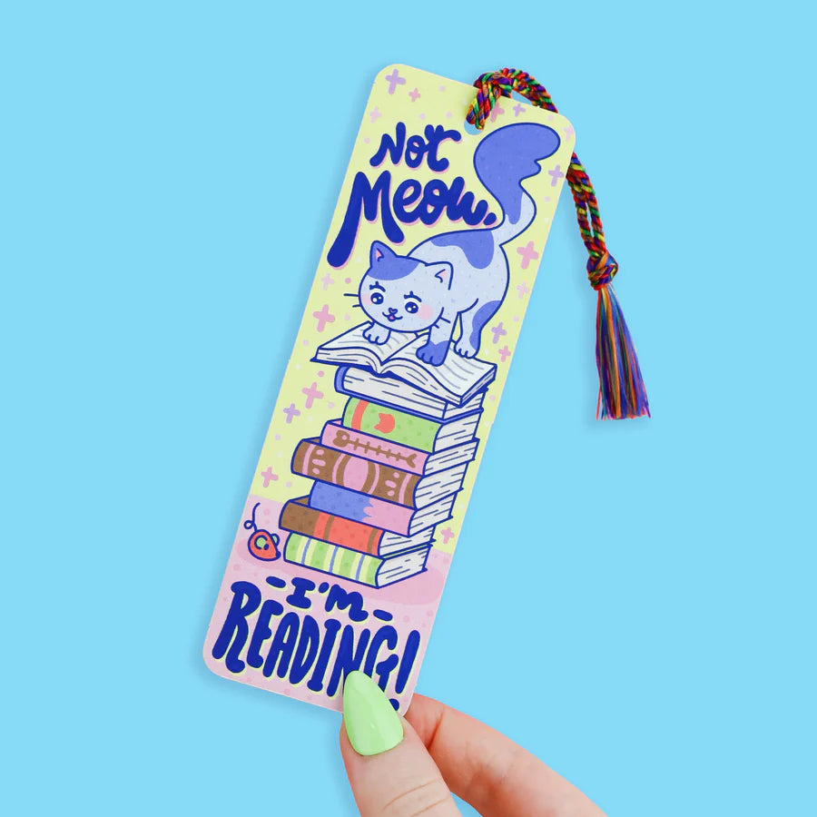 Not Meow I’m Reading Bookmark | Turtle's Soup