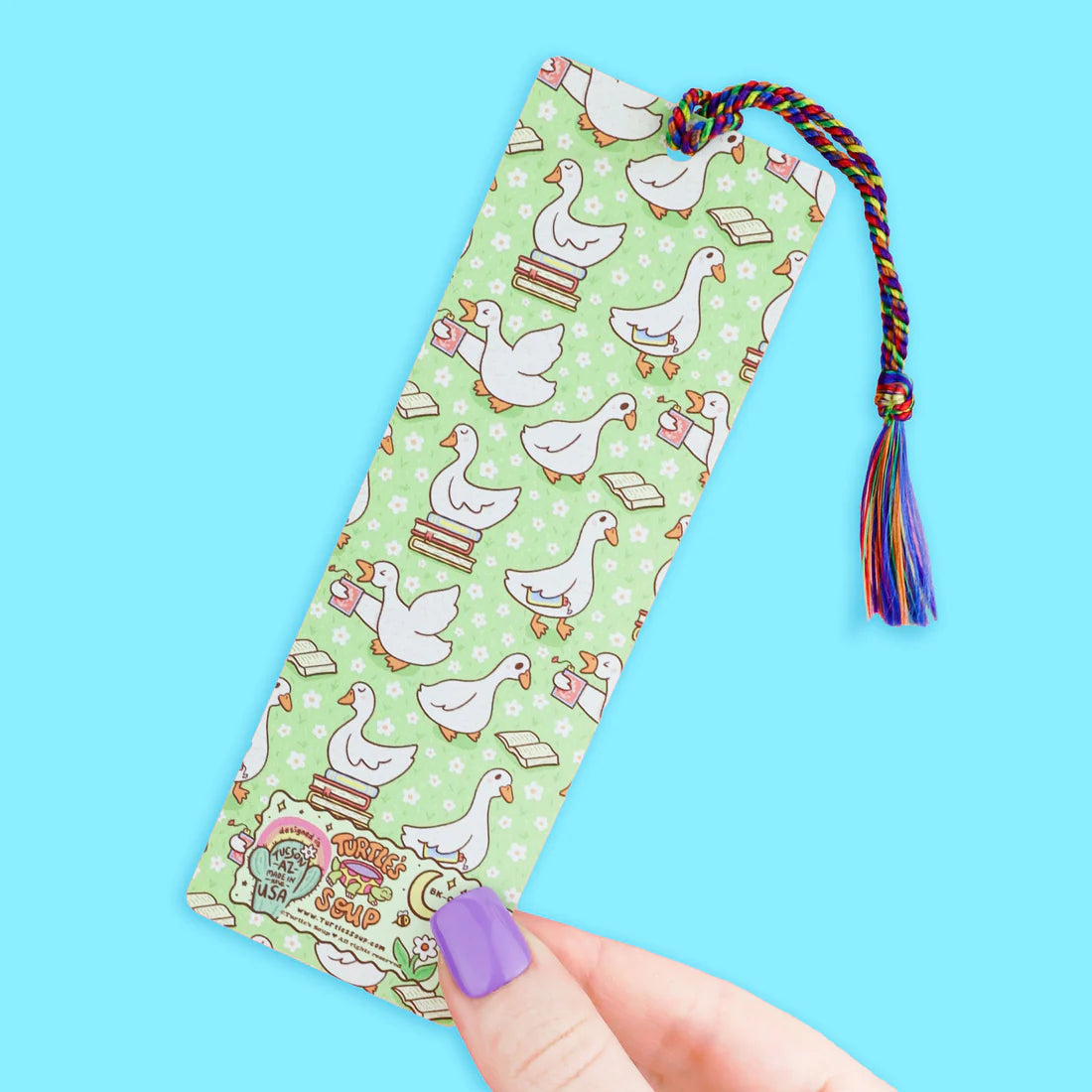 Silly Goose Reads Bookmark With Tassel | Turtle's Soup