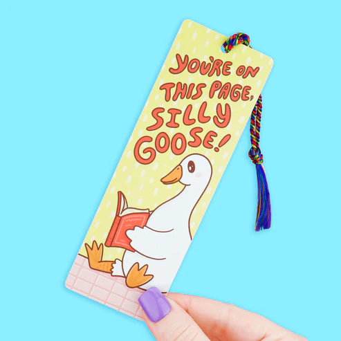 Silly Goose Reads Bookmark With Tassel | Turtle's Soup